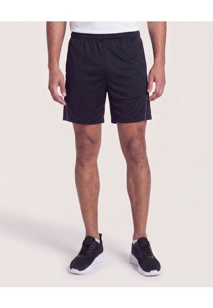 Bermuda Con Contraste  Para Hombre Negro Ostu