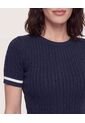 Camiseta Tejida College  Para Mujer Azul Ostu de Ostu