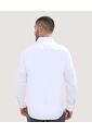 Camisa Para Hombre Manga Larga Con Bolsillo Color Blanco Marca Ostu #60010671 de Ostu