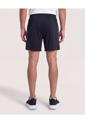 Bermuda Con Contraste  Para Hombre Negro Ostu