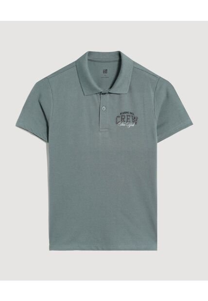 Polo Crew Screen  Infantil Niño Verde Ostu