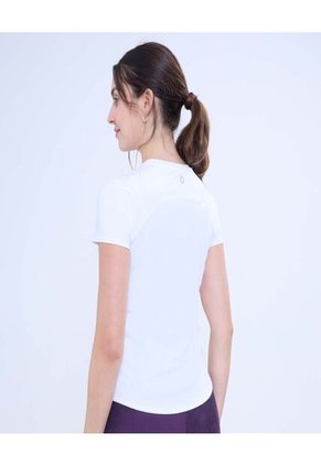 Camiseta Para Mujer Manga Corta Cuello Redondo Color Blanco Marca Ostu #40092275
