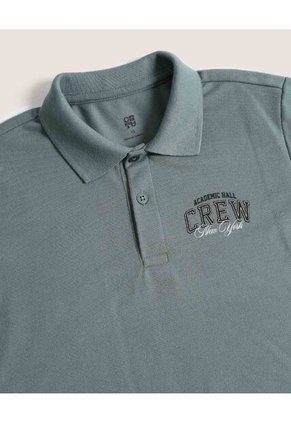 Polo Crew Screen Infantil Niño Verde Ostu