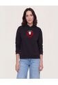 Hoodie Villanas Never After  Para Mujer Negro Ostu de Ostu