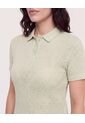 Polo Textura Classic Fit  Para Mujer Verde Ostu de Ostu