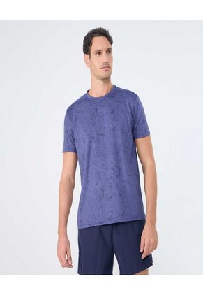 Camiseta Para Hombre Manga Corta Color Azul Marca Ostu #60091500