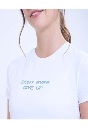 Camiseta Para Mujer Manga Corta Cuello Redondo Color Blanco Marca Ostu #40092275