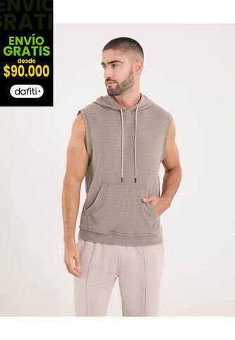 Buzo Para Hombre Hoodie Color Beige Marca Ostu #60060546 Ostu