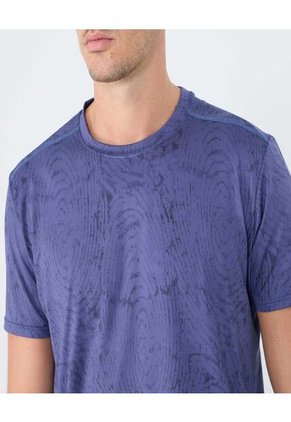 Camiseta Para Hombre Manga Corta Color Azul Marca Ostu #60091500