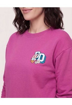 Buzo Daisy Duck Mood Para Mujer Fucsia Ostu