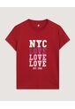 Camiseta Basica Screen  Para Mujer Vino Ostu de Ostu