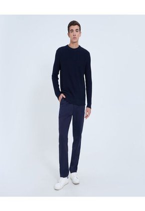 Saco Para Hombre Cuello Redondo Color Azul Marca Ostu #60330047