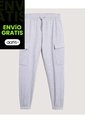 Pantalón  Para Hombre Jogger Color Gris Marca Ostu #60070482 de Ostu