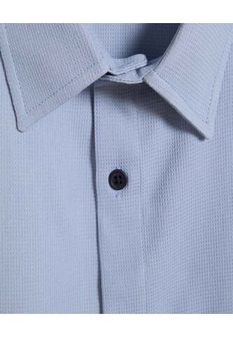 Camisa Para Hombre Manga Corta Sin Bolsillo Color Azul  Marca Ostu #60010700 Ostu