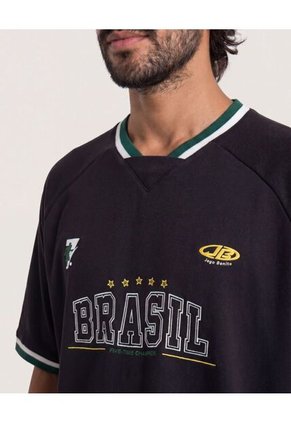 Camiseta Mundial Brasil 2026  Para Hombre Negro Ostu