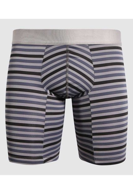 Boxer Para Hombre Filete Medio Microfibra Color Gris  Marca Ostu #60000459