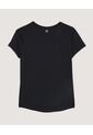 Camiseta  Para Mujer Manga Corta Cuello Redondo Color Negro Marca Ostu #40092809 de Ostu