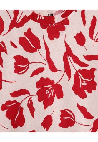 Camiseta Para Mujer Manga Corta Color Rojo Marca Ostu #40091964 Ostu