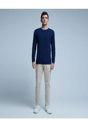 Saco Para Hombre Cuello Redondo Color Azul  Marca Ostu #60330033