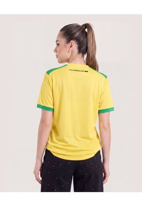 Camiseta Mundial Brasil 2026 Para Hombre Amarillo Ostu