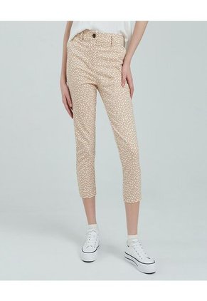 Pantalon Para Mujer Capri Color Café Oscuro Marca Ostu #40070526