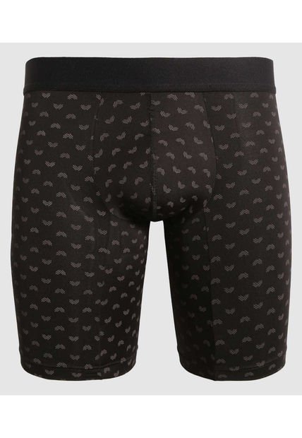 Boxer Para Hombre Filete Medio Microfibra Color Negro Marca Ostu #60000454