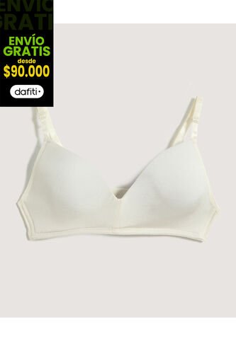 Brasier Para Mujer Monocopa Color Beige Marca Ostu #40830040 Ostu