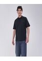 Polo Para Hombre Cuello Maquina Sin Bolsillo Color Negro Marca Ostu #60110703 de Ostu