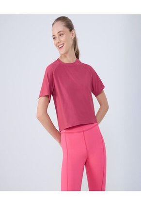 Camiseta Para Mujer Manga Corta Color Rojo Marca Ostu #40092287