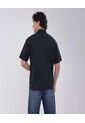 Polo Para Hombre Cuello Maquina Sin Bolsillo Color Negro Marca Ostu #60110703 de Ostu