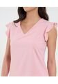 Blusa Para Mujer Manga Corta Color Rosado Marca Ostu #40121158 de Ostu