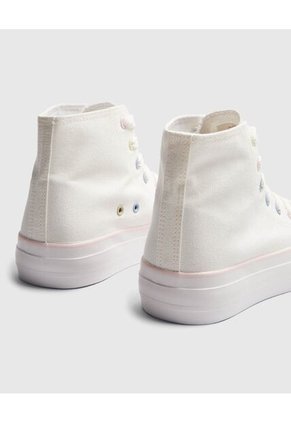 Tenis Para Mujer Canvas Color Blanco Marca Ostu #40720165