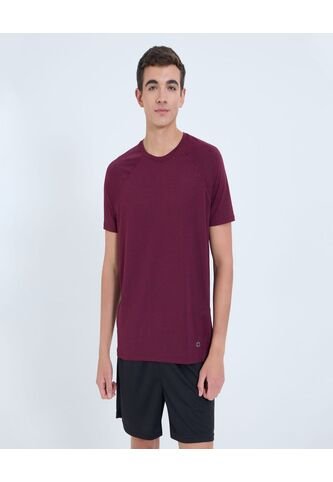 Camiseta Para Hombre Manga Corta Cuello Redondo Color Vino Marca Ostu #60091623 Ostu