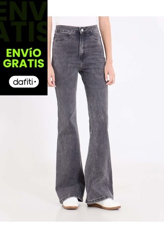 Jean  Para Mujer Jeggings Flare Color Negro Marca Ostu #40160615 Ostu