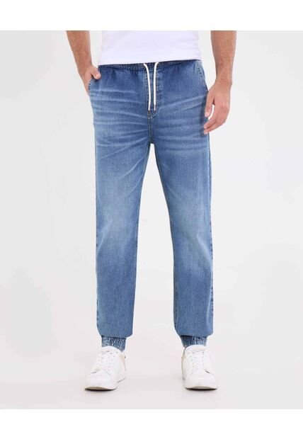 Jean  Para Hombre Jogger Color Azul Marca Ostu #60160457