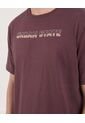 Camiseta Regular Fit Con Screen  Para Hombre Café Ostu de Ostu