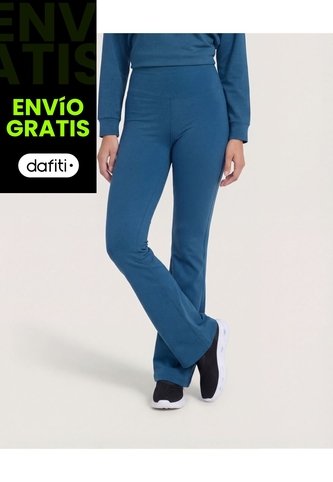 Leggins  Para Mujer Flare Color Azul Marca Ostu #40230650 Ostu