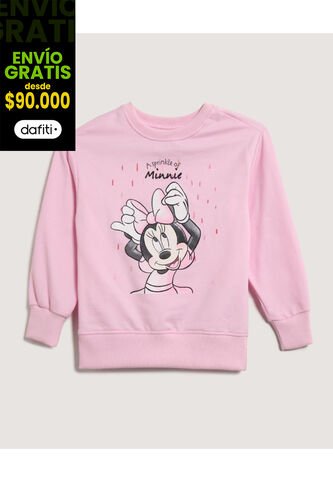 Buzo Infantil Niña Cuello Redondo Color Rosado Marca Ostu #90060169 Ostu