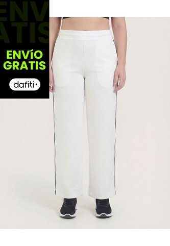 Pantalón  Para Mujer Multiusos Punto Color Marfil Marca Ostu #40070862 Ostu