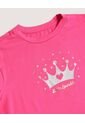 Camiseta Infantil Niña Manga Corta Cuello Redondo Color Fucsia Marca Ostu #90090345 de Ostu