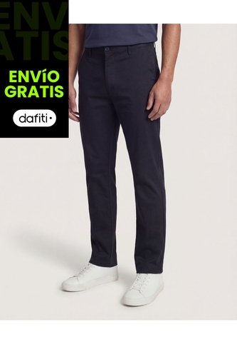 Pantalón  Para Hombre Chino Color Negro Marca Ostu #60070564 Ostu