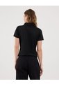 Polo Para Mujer Manga Corta Color Negro Marca Ostu #40110182 de Ostu