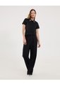 Polo Para Mujer Manga Corta Color Negro Marca Ostu #40110182 de Ostu