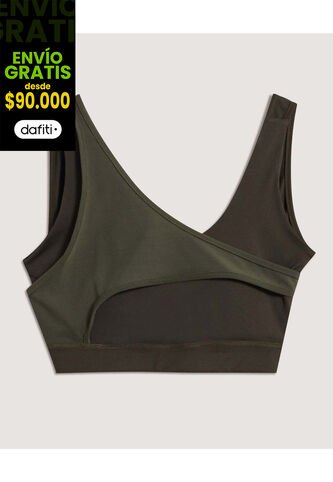 Top Para Mujer  Color Verde Marca Ostu #40220442 Ostu