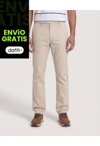 Pantalón  Para Hombre Chino Color Beige Marca Ostu #60070564 Ostu