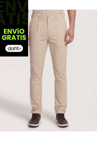 Pantalón  Para Hombre Moda Color Beige Marca Ostu #60070557 Ostu