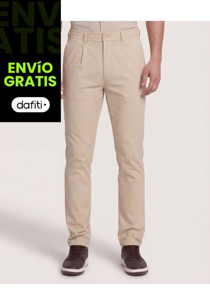 Pantalón  Para Hombre Moda Color Beige Marca Ostu #60070557