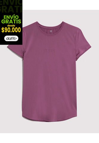 Camiseta Para Mujer Manga Corta Cuello Redondo Color Morado Marca Ostu #40092660 Ostu