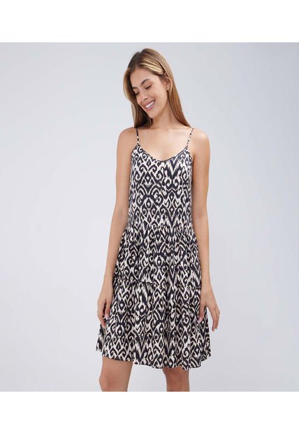 Vestido Para Mujer M/Sisa Medio Color Negro Marca Ostu #40170273