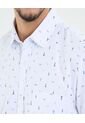 Camisa Para Hombre Manga Corta Con Bolsillo Cuello Casual M Color Blanco Marca Ostu #60010820 de Ostu